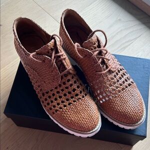 Ron White Brown Woven ladies Shoes